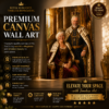 King and Queen Custom Canvas Portrait GE05