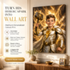 ⚡ ️ Personalized Thunder Hero Portrait Canvas DL50