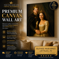 👑 Become Royalty – Custom King & Queen Portrait GE11