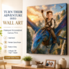 🦖  Dragon Rider Adventure Personalized Canvas DL29