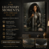 Black Woman Knight Poster & Canvas DL22