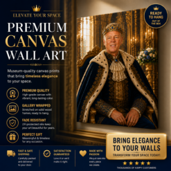 Royal King Custom Portrait Canvas GE03