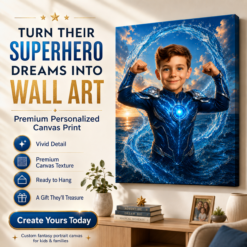💧 Ocean Power Guardian Personalized Portrait Canvas DL61