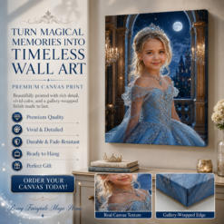 💃🏼 Moonlit Princess Personalized Portrait Canvas DT32