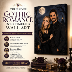 Whimsical Gothic Personalized Portrait Canvas DL51